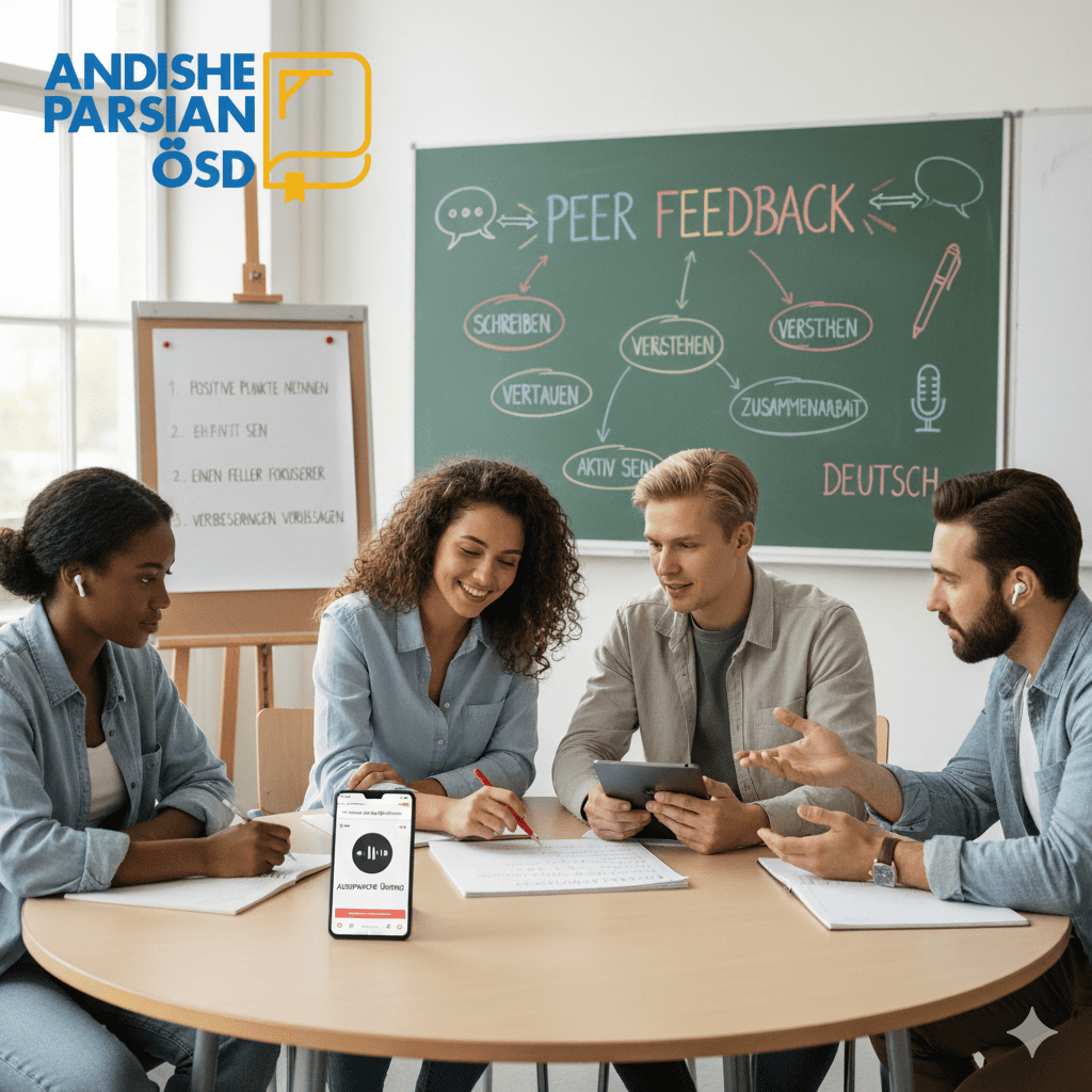 تأثیر بازخورد همکلاسی های زبان بر پیشرفت زبان آلمانی